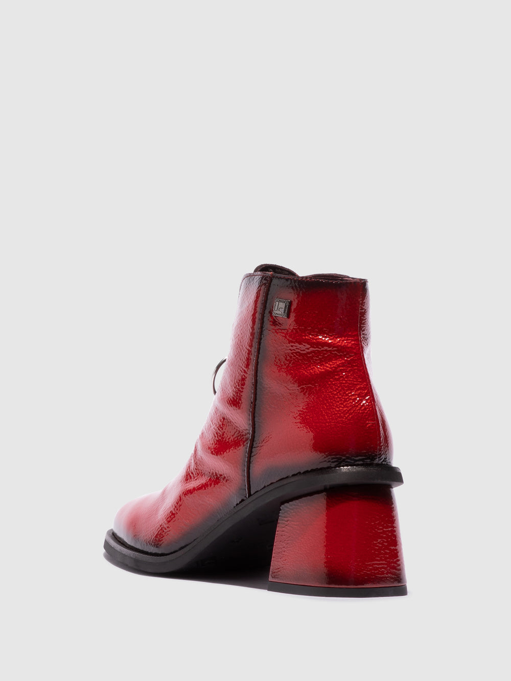 Botins com Fecho em Vermelho