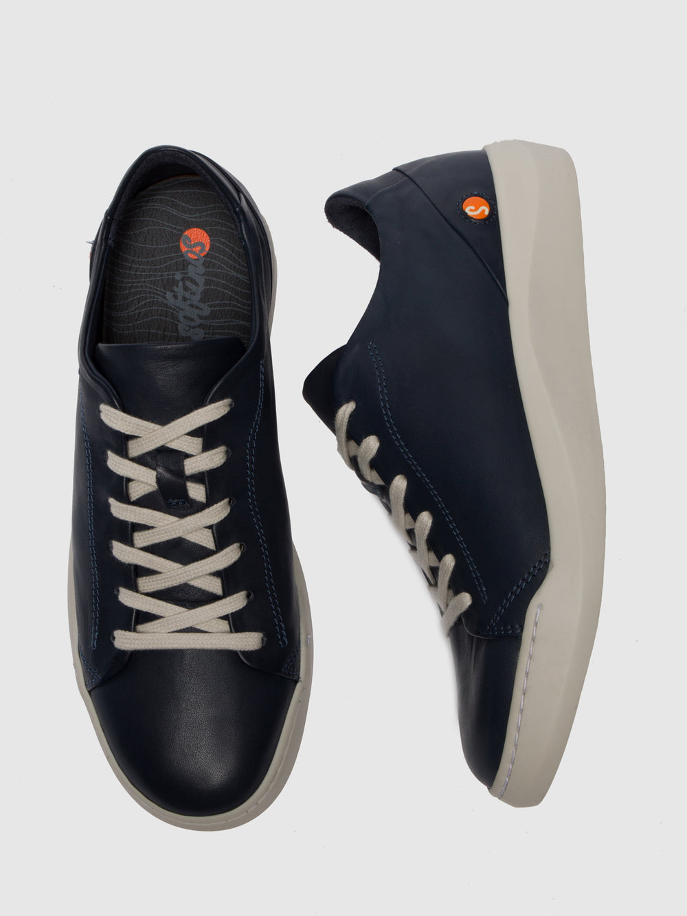 Ténis com Atacadores BAUK543SOF NAVY LEATHER