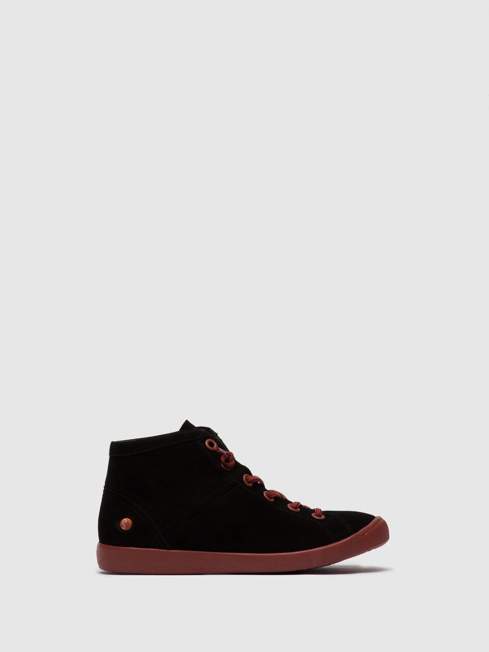 Ténis de Cano-Alto ISLEENII558SOF BLACK LEATHER