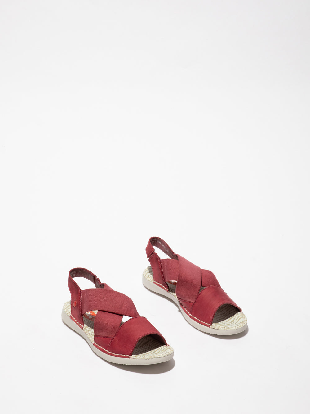 Sandálias com Tiras Cruzadas TEUL580SOF WASHED RED