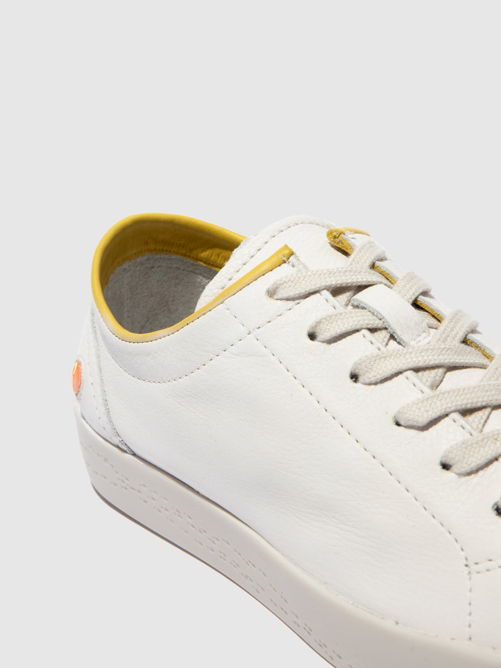 Ténis com Atacadores SADY584SOF SMOOTH WHITE/BRIGHT YELLOW