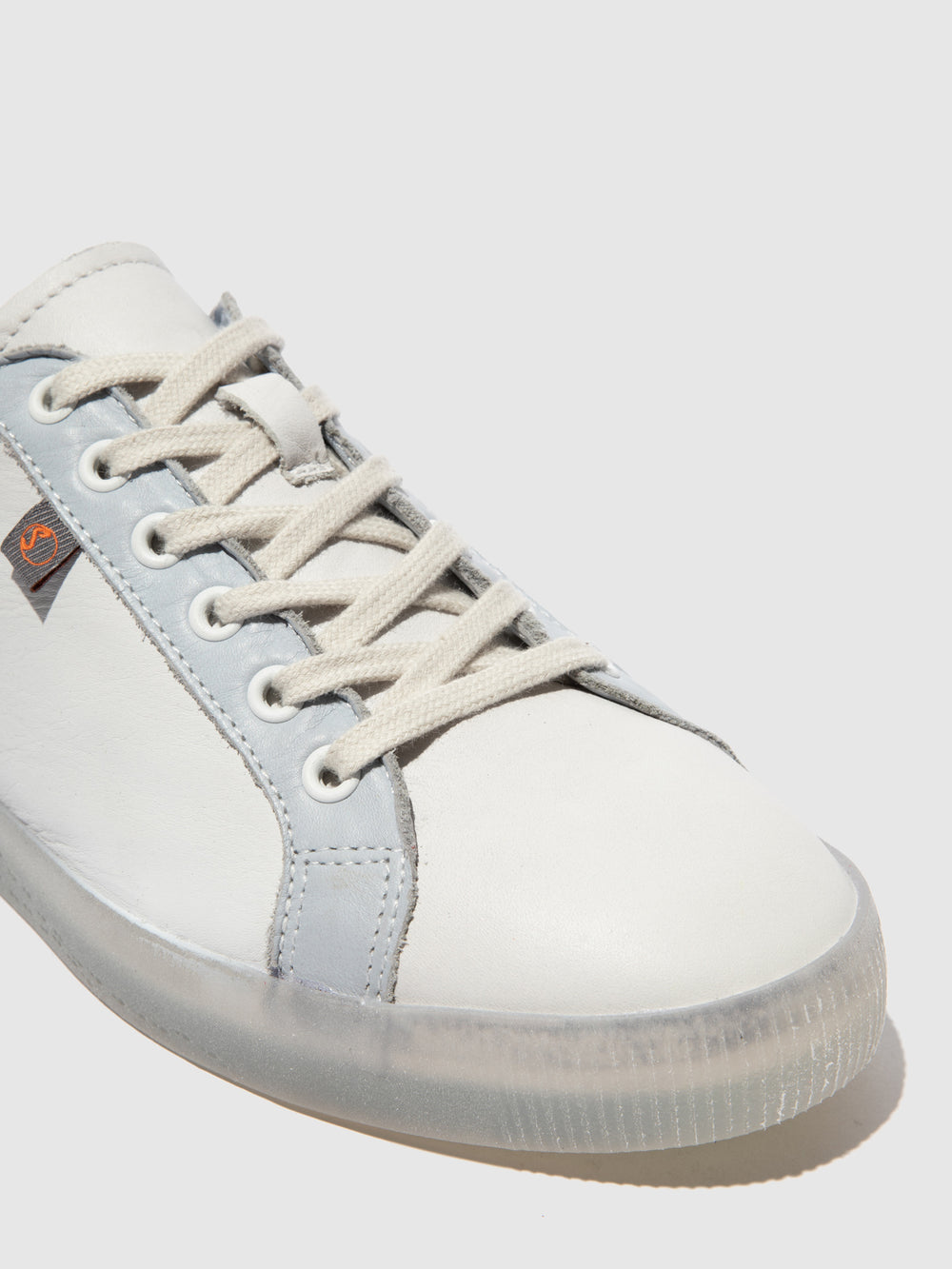 Ténis com Atacadores SURY585SOF SMOOTH WHITE/BABY BLUE