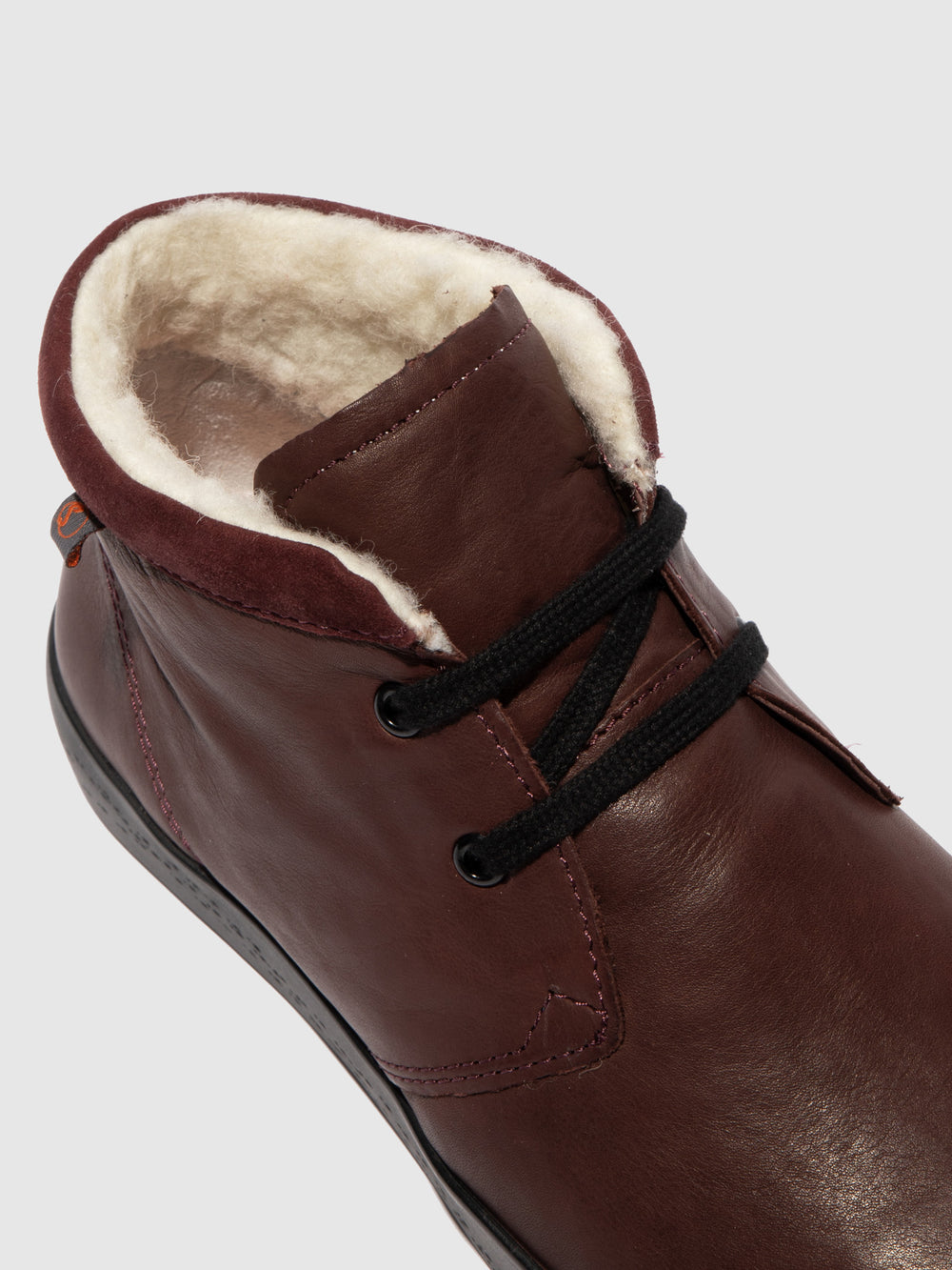 Botins com Atacadores SIAL607SOF WINE (W/BLACK SOLE AND LACE)