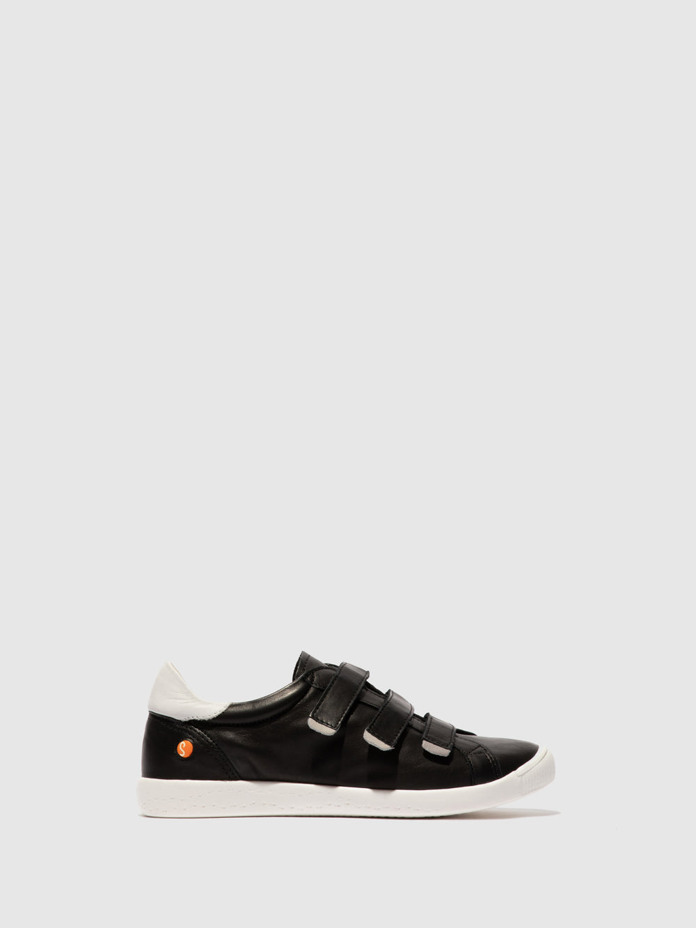 Ténis com Velcro ISRA627SOF SUPPLE BLACK/WHITE
