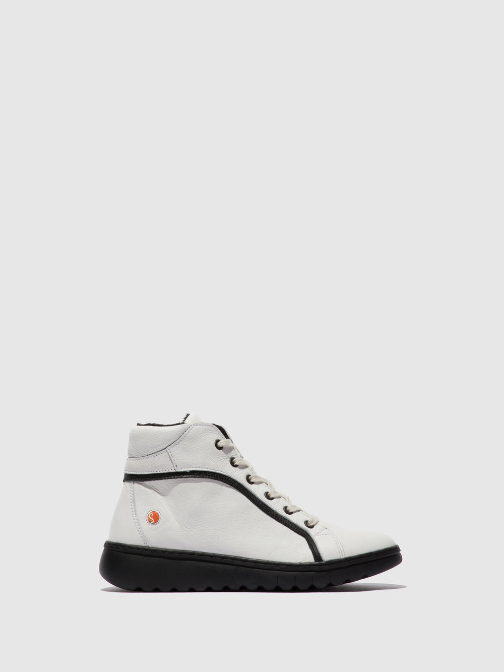 Botins com Fecho EMMA WHITE/BLACK